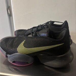 Nike Black and Lime Sneakers